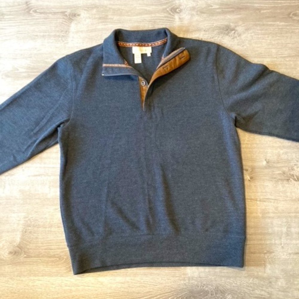 Territory Ahead quarter zip crew neck sweater